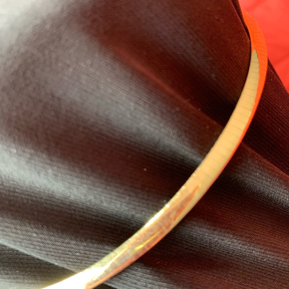 Liquid look gold & silver necklace